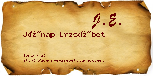 Jónap Erzsébet névjegykártya